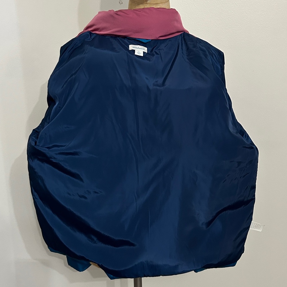 Sundance retro color block Greer mountain puffer jacket zipper pockets size XL - Picture 4 of 9